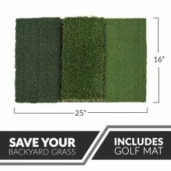 Golfoy Basics Attack Tri-Turf 16" X 35" Hitting Mat -Clubs Sales pgm hitting mat 3 04 1000x1000