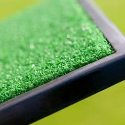 Golfoy Basics Single Surface 12" X 24" Practice Mat (Rubber Base) -Clubs Sales py 1
