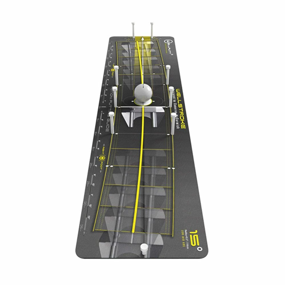 WELLPUTT Wellstroke 15 Degree Putting Guide Mat 4 WELLPUTT Wellstroke 15 Degree Putting Guide Mat - Image 2