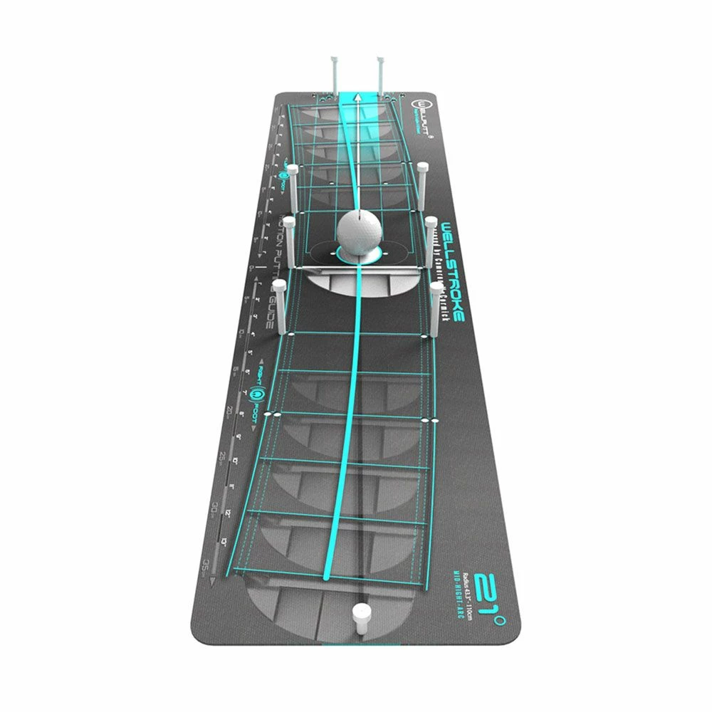 WELLPUTT Wellstroke 21 Degree Putting Guide Mat 4 WELLPUTT Wellstroke 21 Degree Putting Guide Mat - Image 2